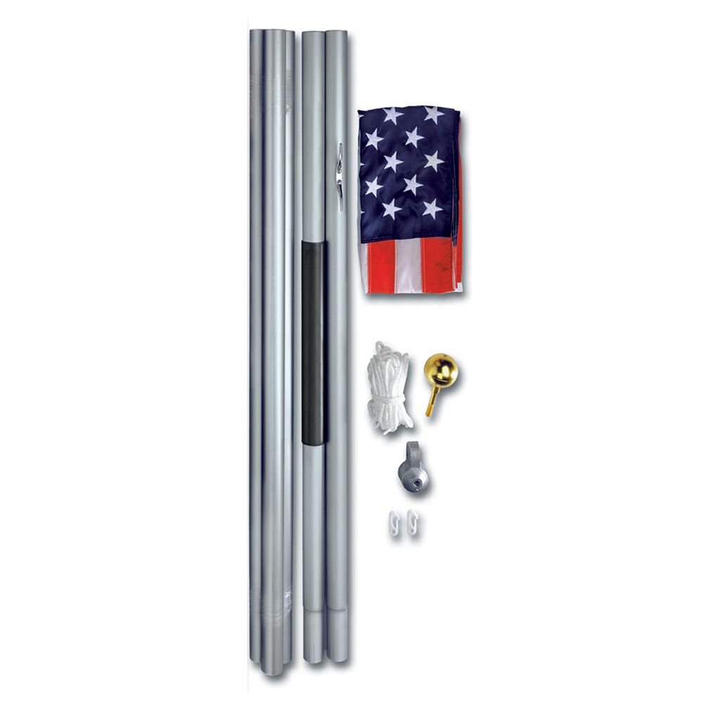 Valley Forge Flag 20' Aluminum In-Ground Pole Kit with Nylon Flag at Sears.com