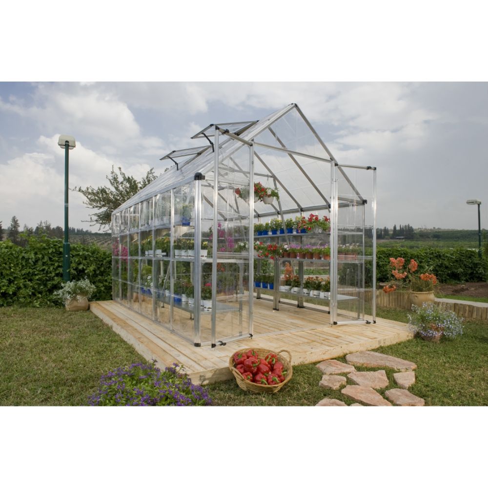 Palram HG8020 Snap & Grow Hobby Greenhouse (8 ft. x 20 ft.) at Kmart.com