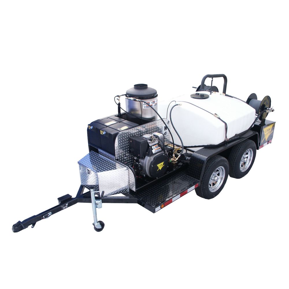 Cam Spray Hot Water Pressure Washer, 4000 psi, 5.5 gpm, Honda 24 hp. Gas...