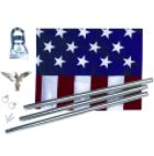 3 ft. x 5 ft. Printed U.S. Flag Set