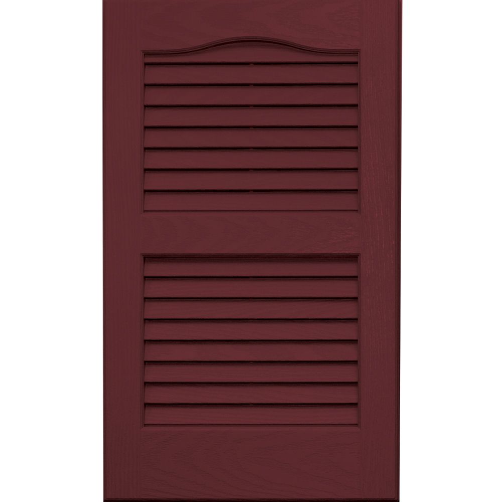 Vantage Building Products Pair of 14" x 24" Louvered Shutters
