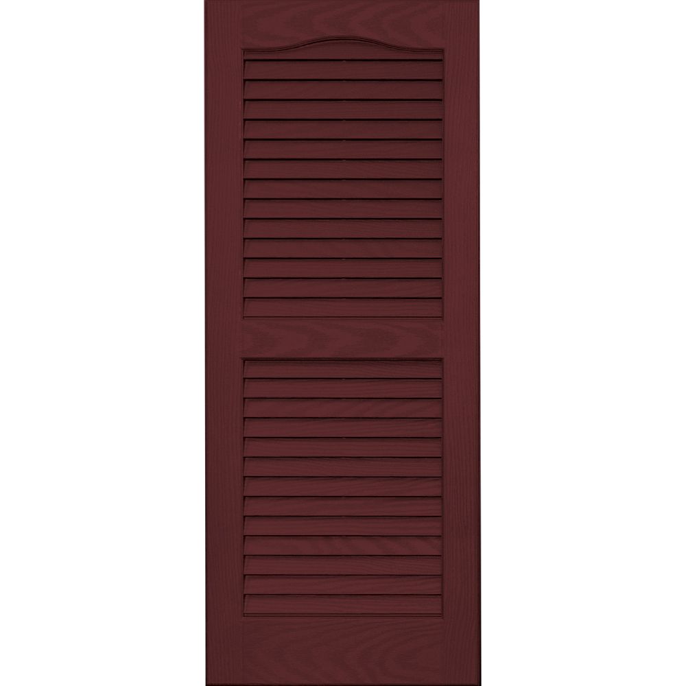 Vantage Building Products Pair of 14" x 35" Louvered Shutters