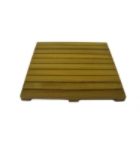 18" X 18" Square Western Red Cedar Garden Deck Tile with Exterior Stain