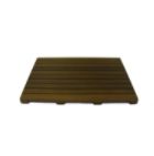 18" X 24" Rectangle Western Red Cedar Garden Deck Tile with Exterior Stain