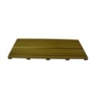 18" X 36" Rectangle Western Red Cedar Garden Deck Tile with Exterior Stain
