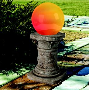 Smart Solar Chameleon Solar Fiber Optic Gazing Ball w/Pedestal at Sears.com