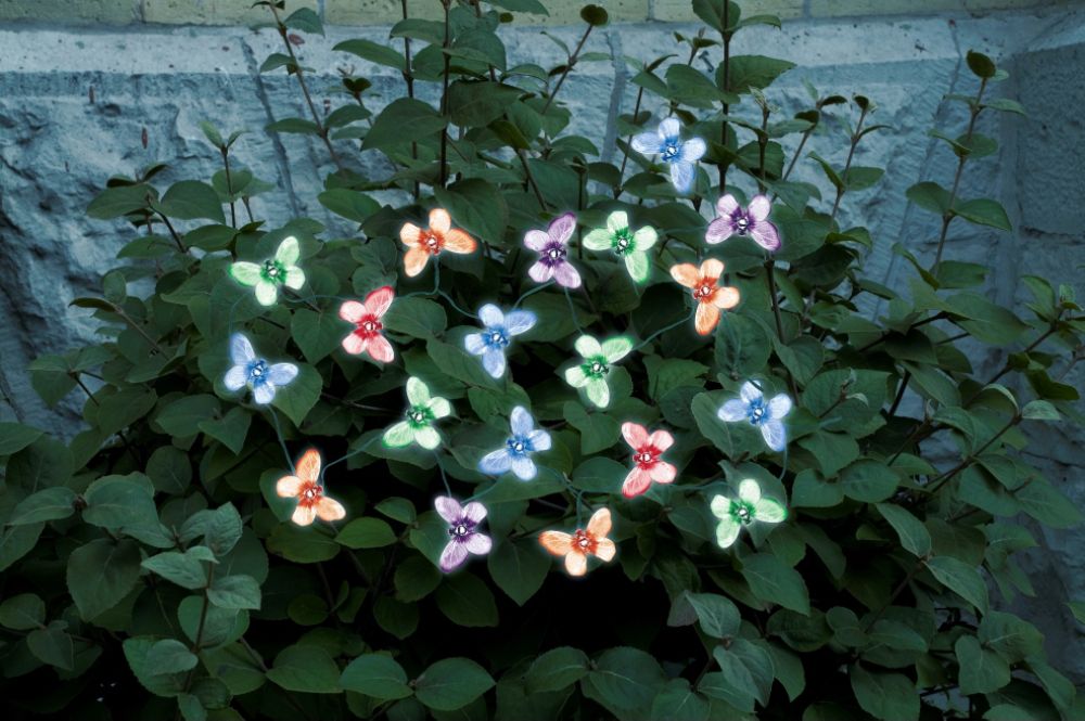 Smart Solar 20 Butterfly Solar Color LED String Light Set