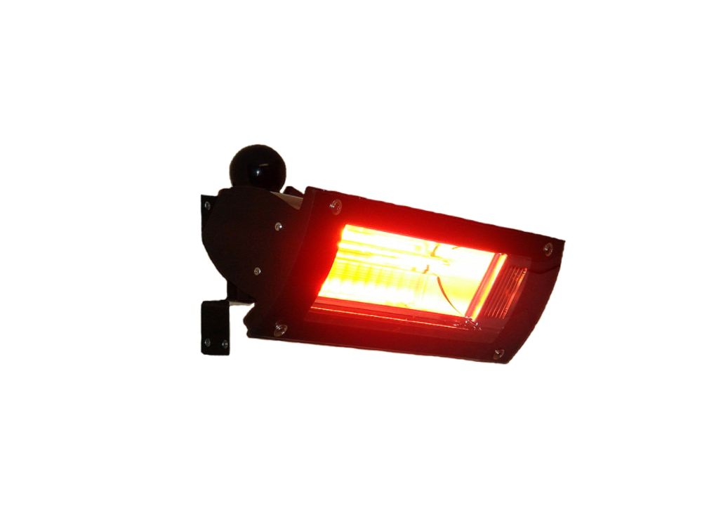 Mojave Sun 1500 Watt Black Powder Coat Wall Mounted Infrared Patio Heater with Ceramic Glass Face at Kmart.com