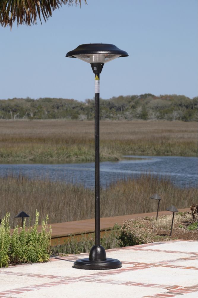 Fire Sense Floor Standing Round Hammer Tone Bronze Steel Halogen Patio Heater at Kmart.com