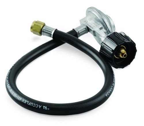 Weber Gas Grill Hose and Regulator Kit - Gold B&C, Silver B&C
