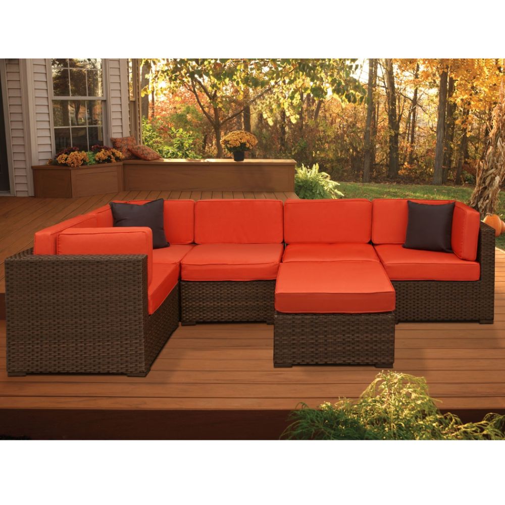 Atlantic Hampton sectional set Orange