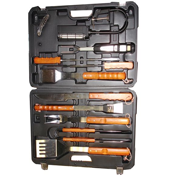 12pc Bbq Bamboo Wood Handles Tool Set BBT-503