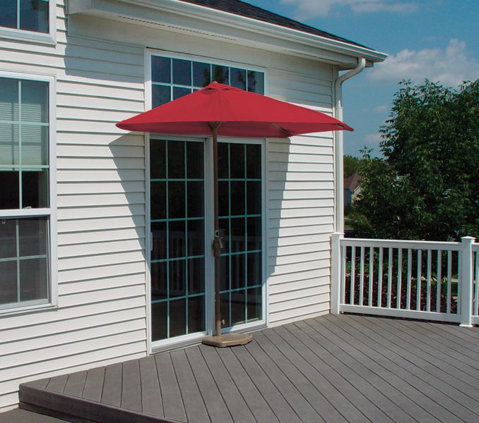 Off-The-Wall Brella ® 7.5 Ft. Half Umbrella Red Olefin at Kmart.com