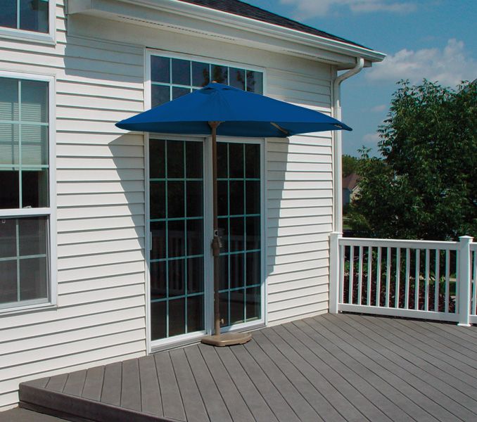 Off-The-Wall Brella ® 9 Ft. Half Umbrella Blue Olefin at Kmart.com