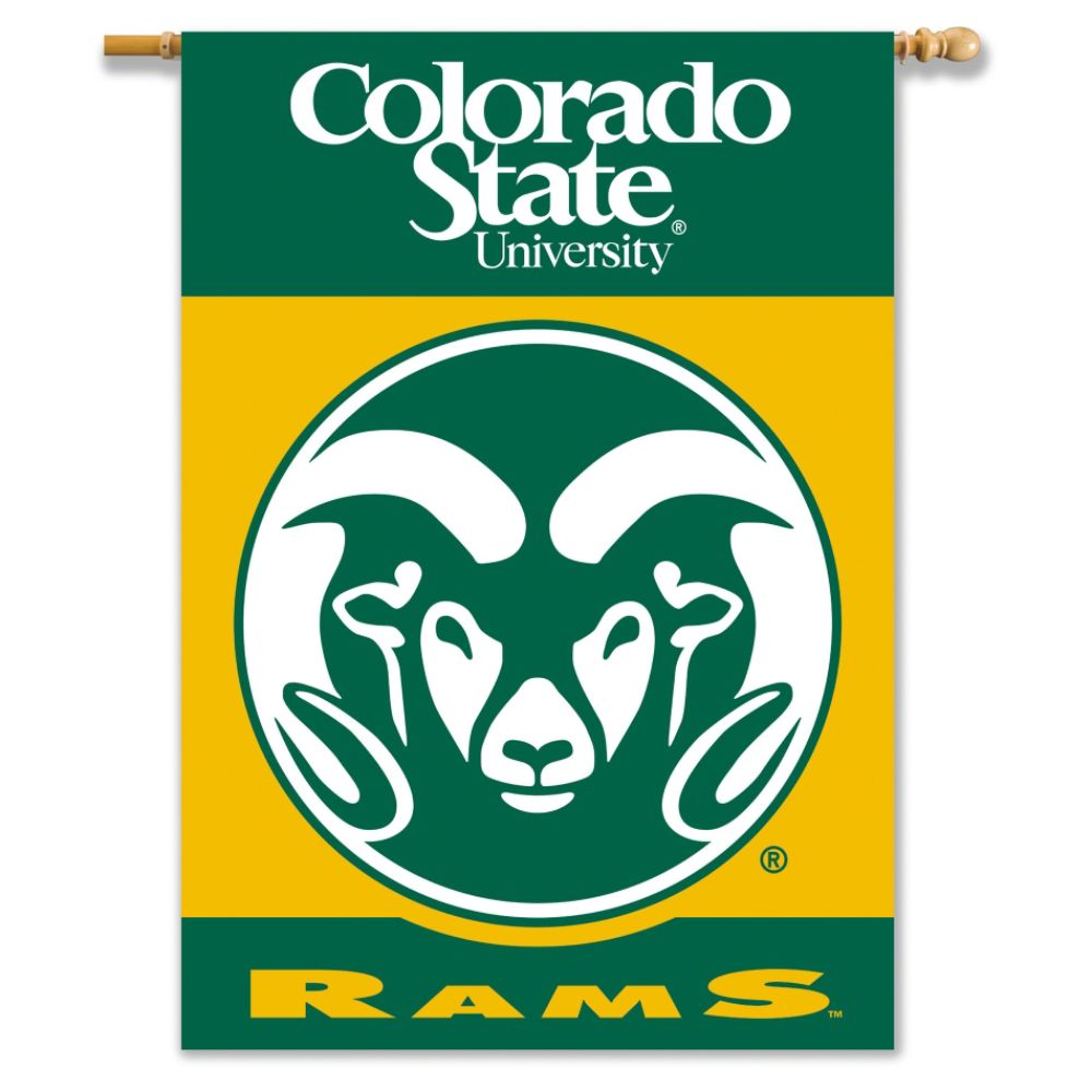 Bsi Products Colorado State Rams 2-sided 28" X 40" House Banner