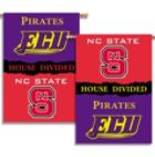 North Carolina State - E. Carolina 2-Sided 28" x 40" House Banner - Rivalry House Divided