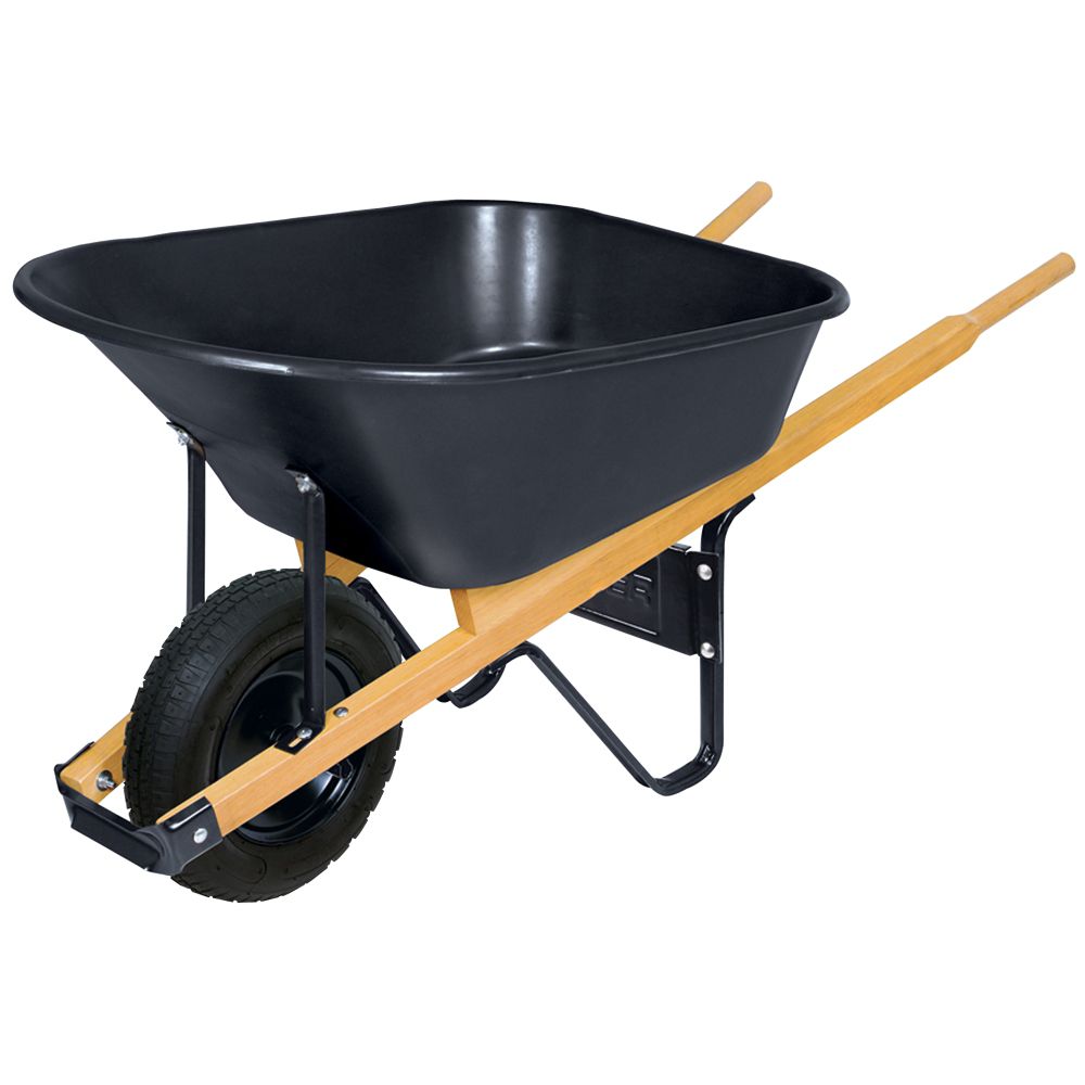 Truper 6cf Poly Wheelbarrow