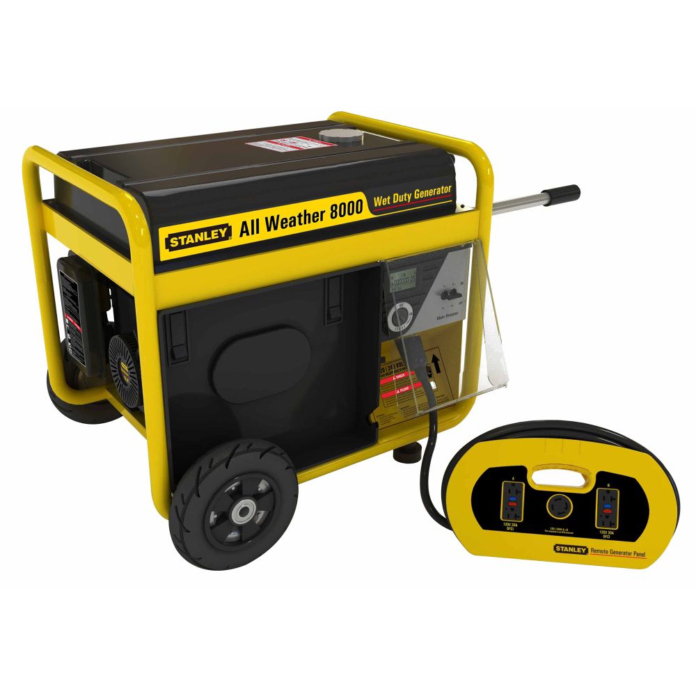 Stanley 8000 Running Watt, 10000 Surge/Peak Watt Storm Portable Generator with Electric Start and Removable Generator Panel - Non CA at Sears.com