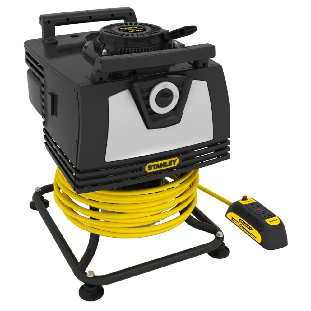 Stanley 3250 Watt Portable Hand-Held Generator with 25 Ft  Cord