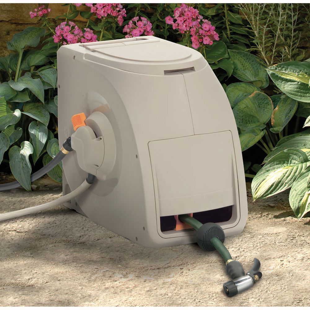 Suncast 100 Ft. Hydro Power Auto Rewind Hose Reel