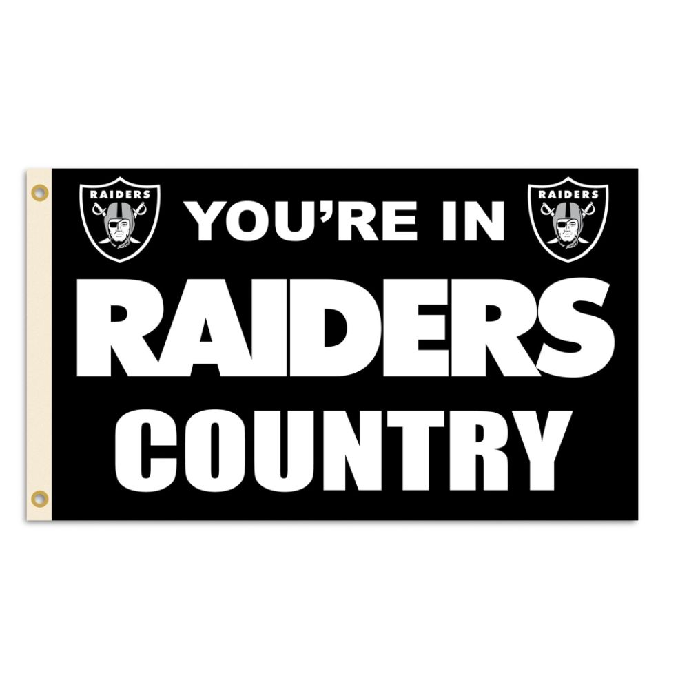 Fremont Die Oakland Raiders 3' X 5' Flag - In Country
