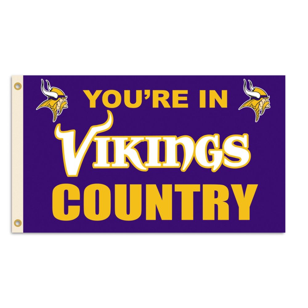 Fremont Die Minnesota Vikings 3' X 5' Flag - In Country