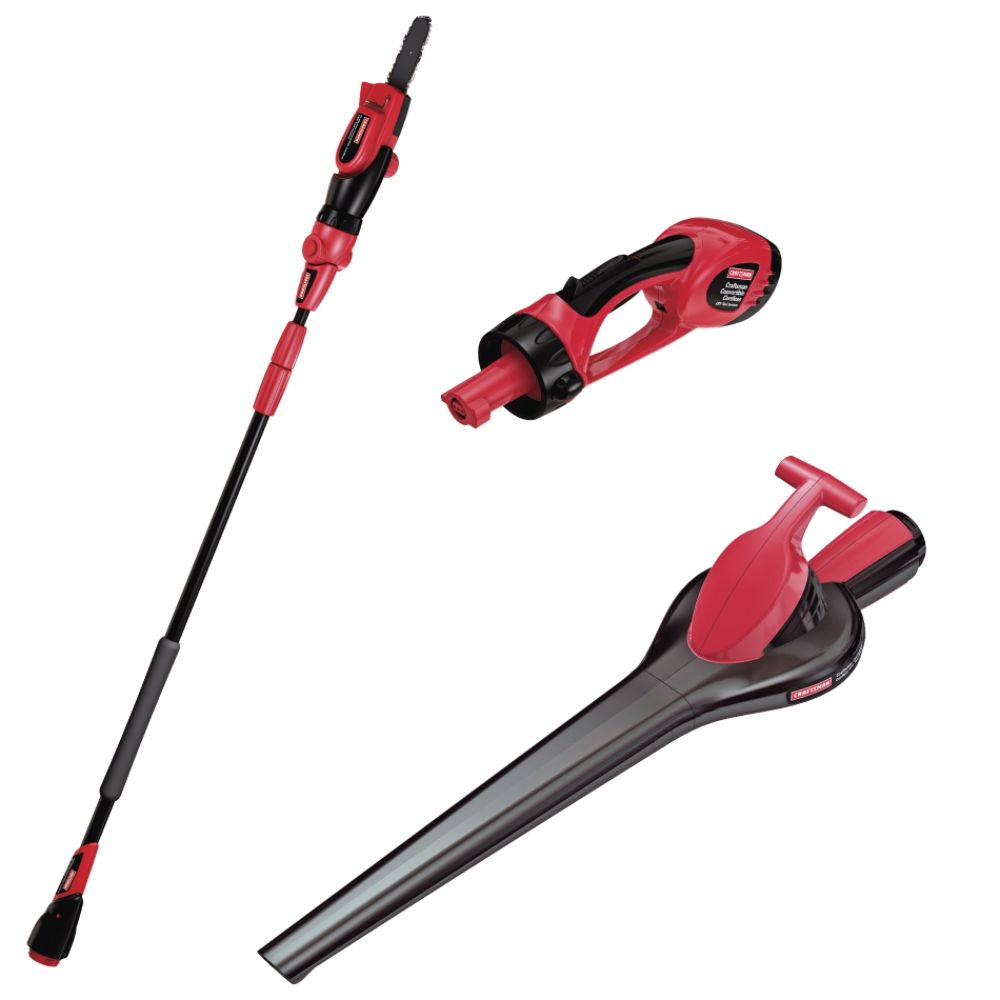Craftsman 18V Convertible Cordless Combination Pole Saw and Sweeper Kit