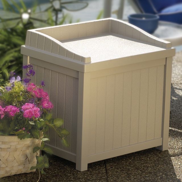 Suncast 22 gal. Patio Storage Seat