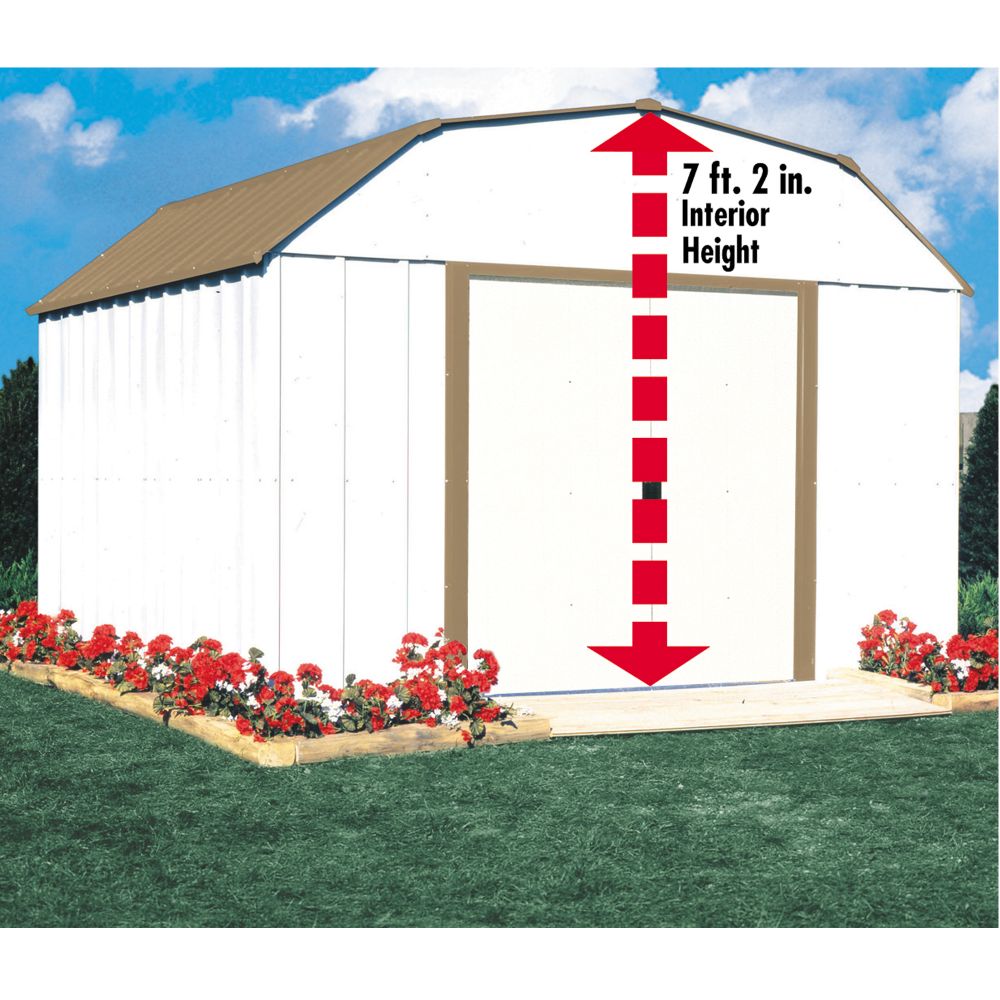 Arrow SR1012 Barn Style Steel Shed (10 ft.  x 12 ft. )