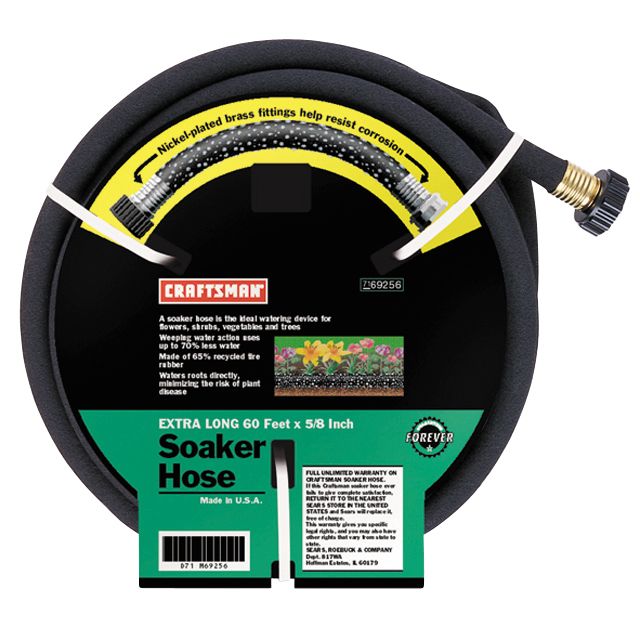 Craftsman 5/8 in. x 60 ft. Rubber Soaker Hose
