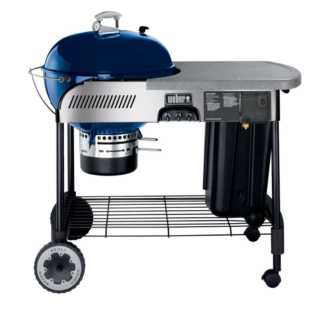 Weber 848001 22 1/2" Performer Charcoal Grill with Touch & Go Ignition - Dark Blue