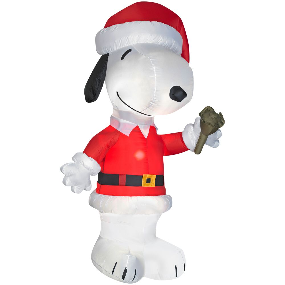 Peanuts Air Blown Christmas Snoopy In Santa Outfit at Kmart.com