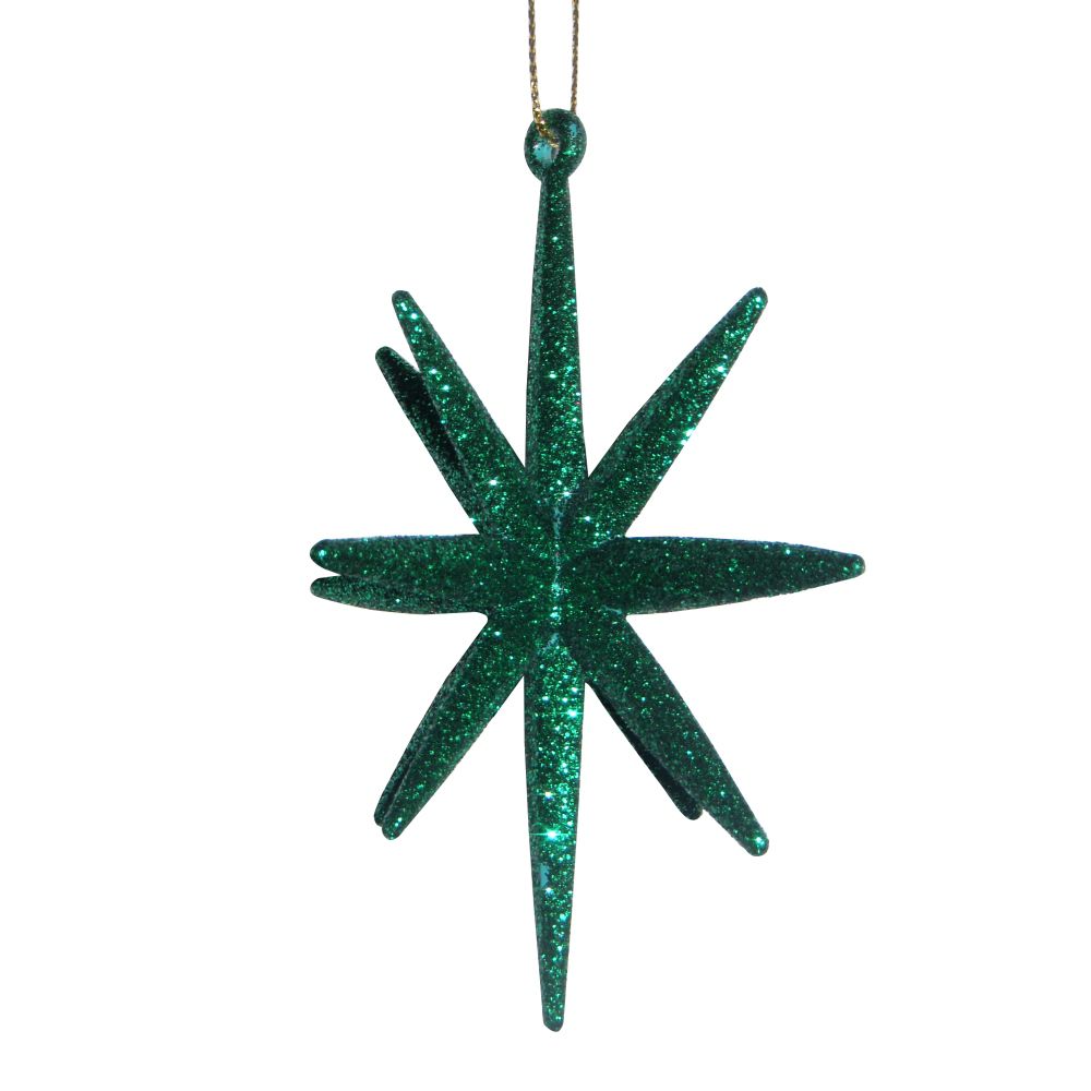 Country Living Vintage Christmas Glitter Starburst - Green at Kmart.com