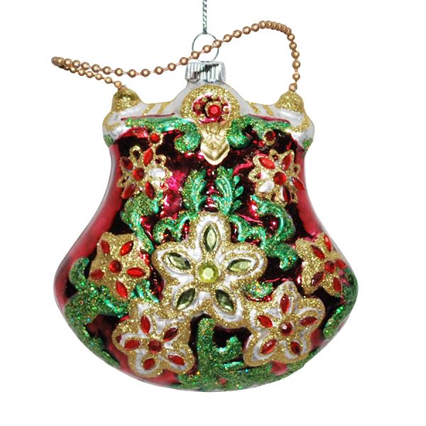 Country Living Vintage Christmas Glass Man Ornament