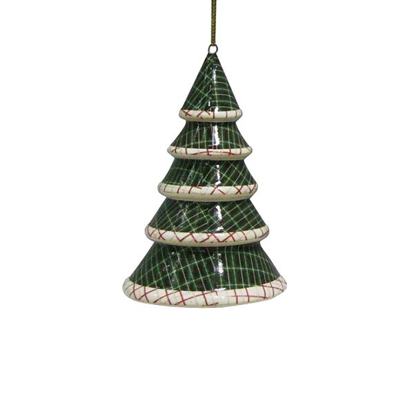 Country Living Vintage Christmas Edge Tree Ornament – White