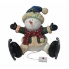 7.5in Fiber Optic Snowman