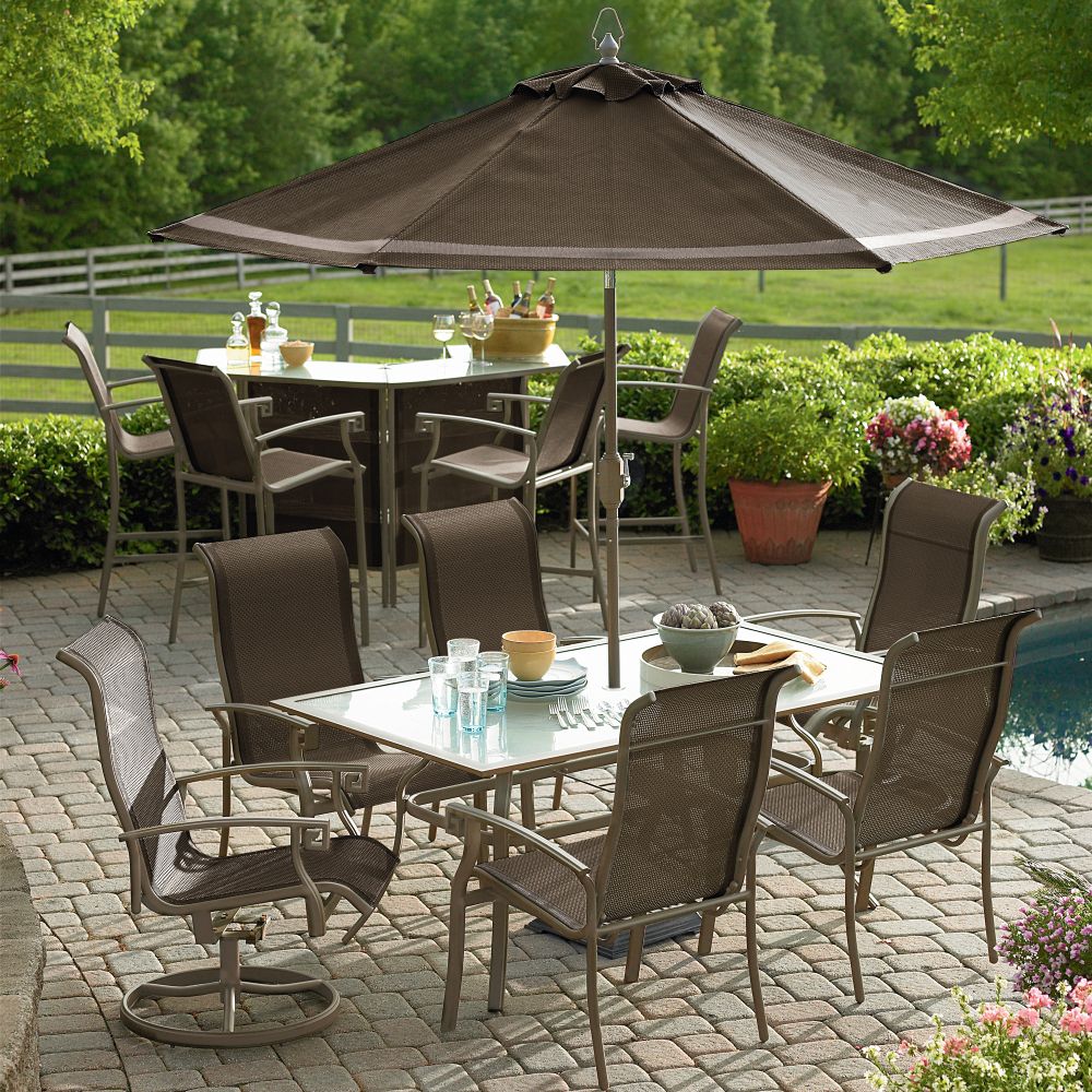 Outdoor Patio Sets on Garden Oasis Alexandria 7 Piece Patio Dining Set