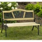 Wood Cast-Iron Bench