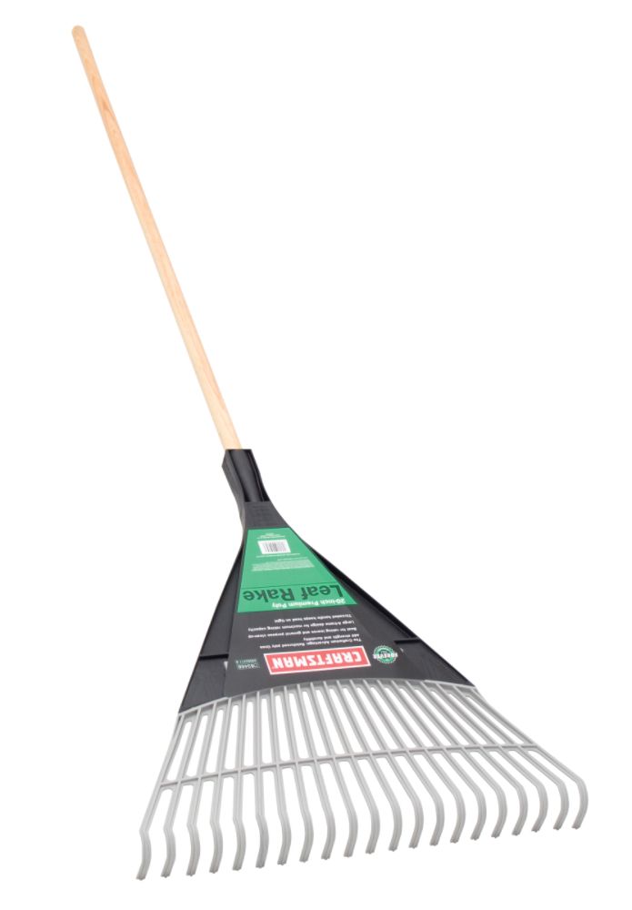 Craftsman 20 in. Poly Leaf Rake w/Wood Handle