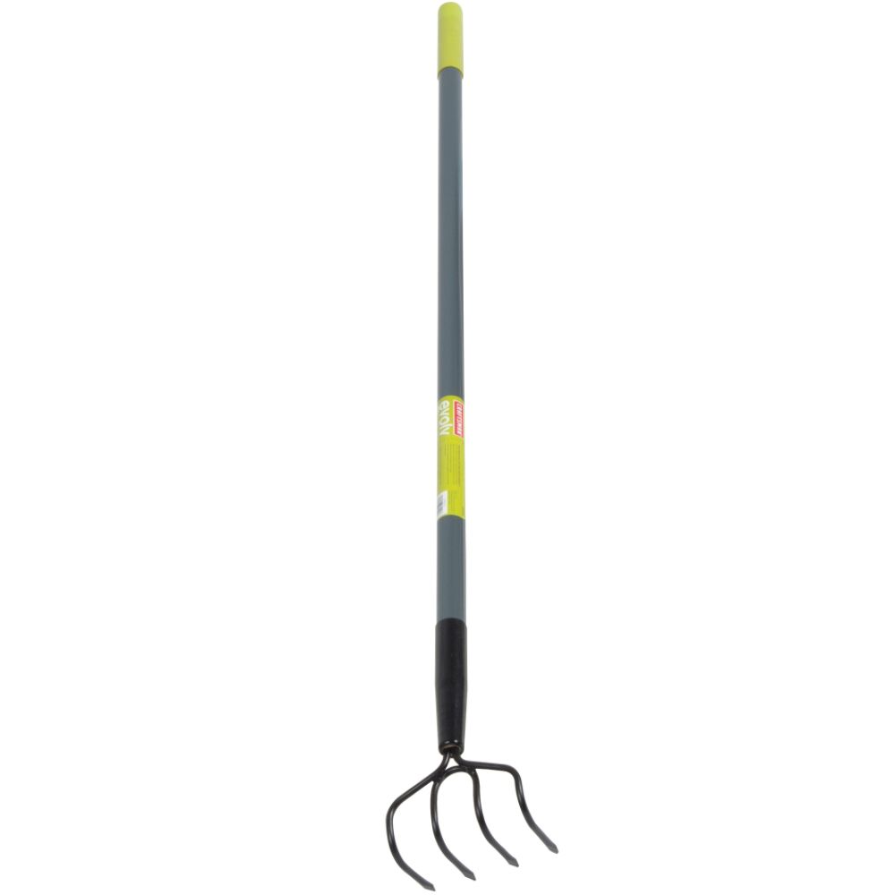 4-Tine Cultivator w/ Fiberglass Handle