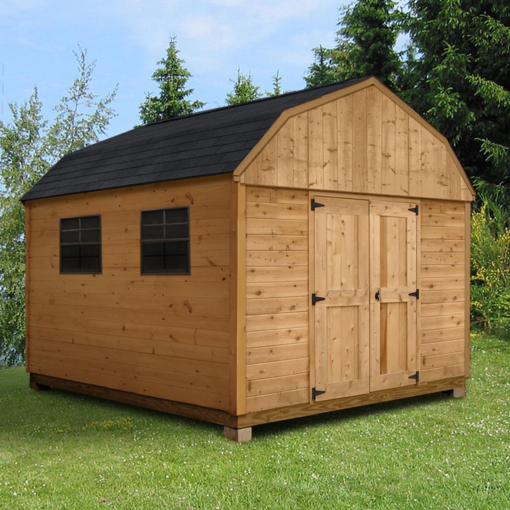 Quality Outdoor Structures C1012SB Cedar Barn (10 ft. x 12 ft.) - Professional Installation Included at Kmart.com
