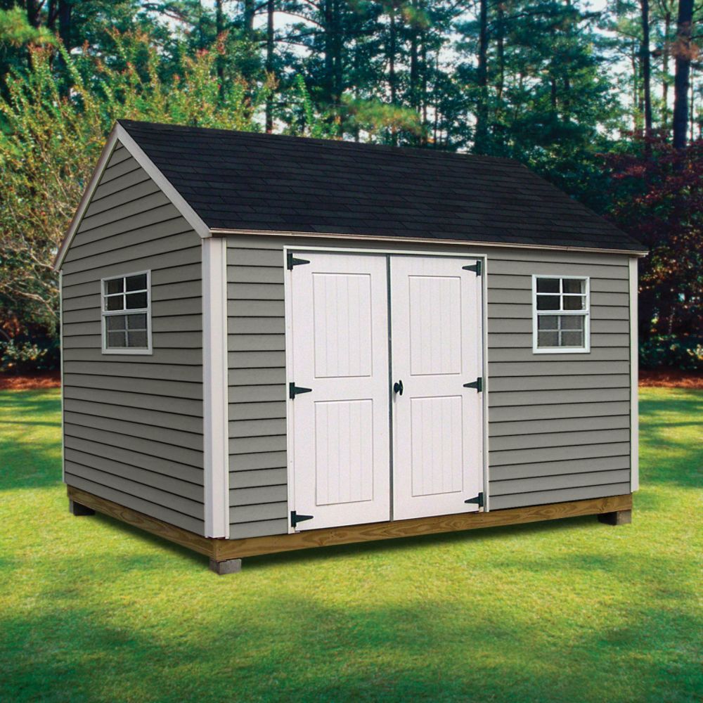 Quality Outdoor Structures V1012SC Vinyl Cottage (10 ft. x 12 ft.) - Professional Installation Included at Kmart.com