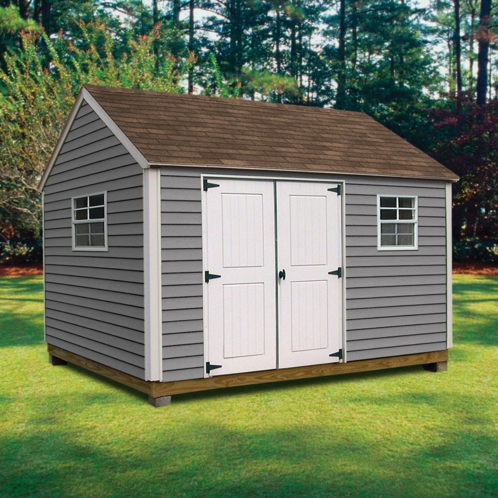 Quality Outdoor Structures V1012SC Vinyl Cottage (10 ft  x 12 ft )