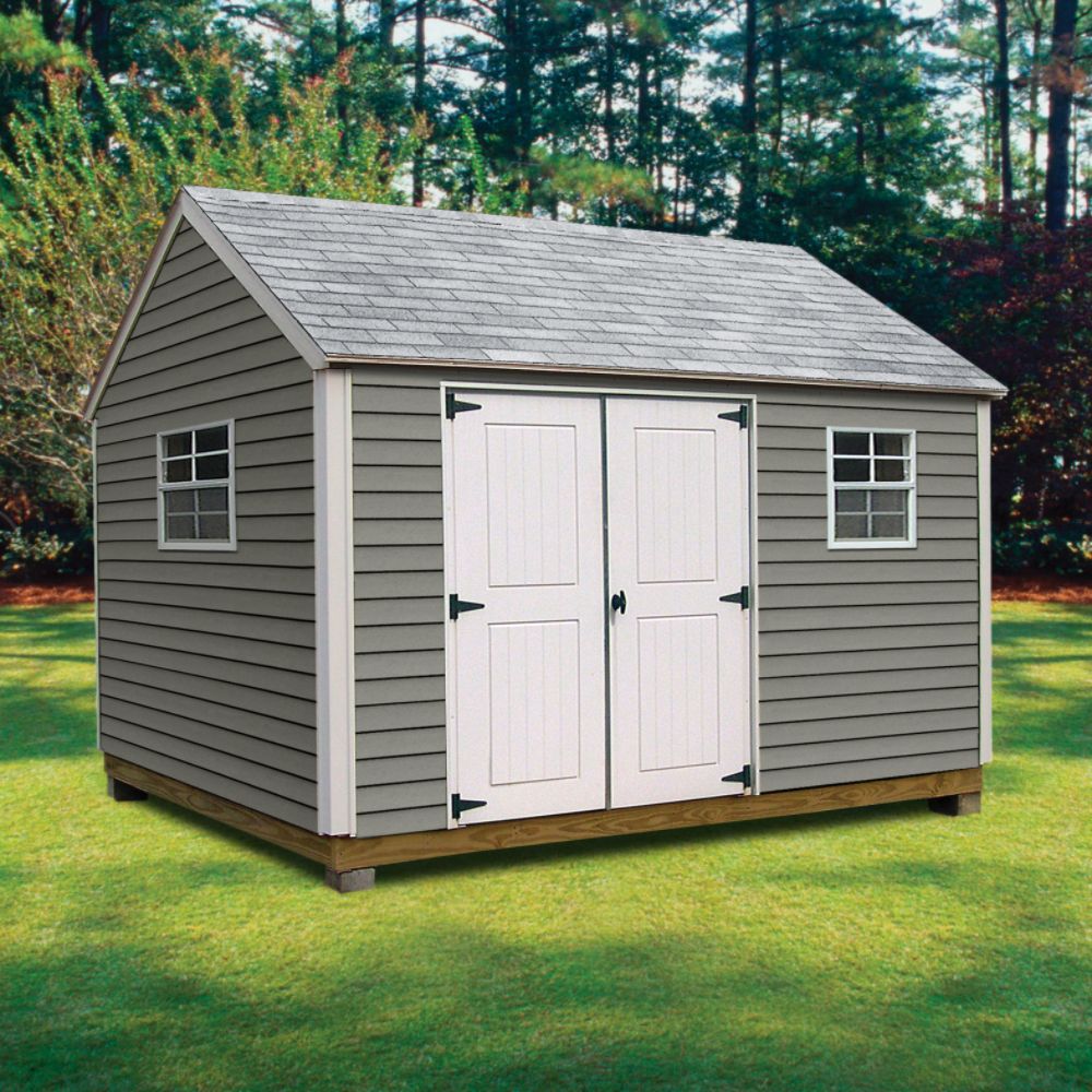 Quality Outdoor Structures V1216SC Vinyl Cottage (12 ft. x 16 ft.) - Professional Installation Included at Kmart.com