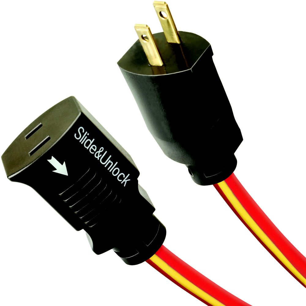 Coleman Cable 100 Ft. 14/2 SJTW Locking Extension Cord for lawn and garden use at Sears.com