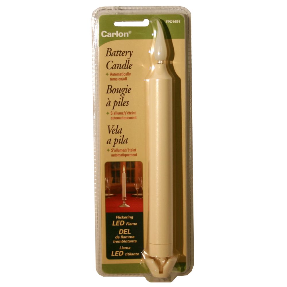Lamson Home LED Classic Flickering Window Candle White 9 Inches With Built-In Timer at Kmart.com