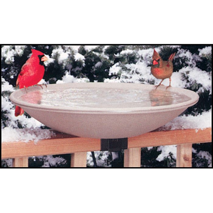 API Heated Bird Bath with Mounting Bracket