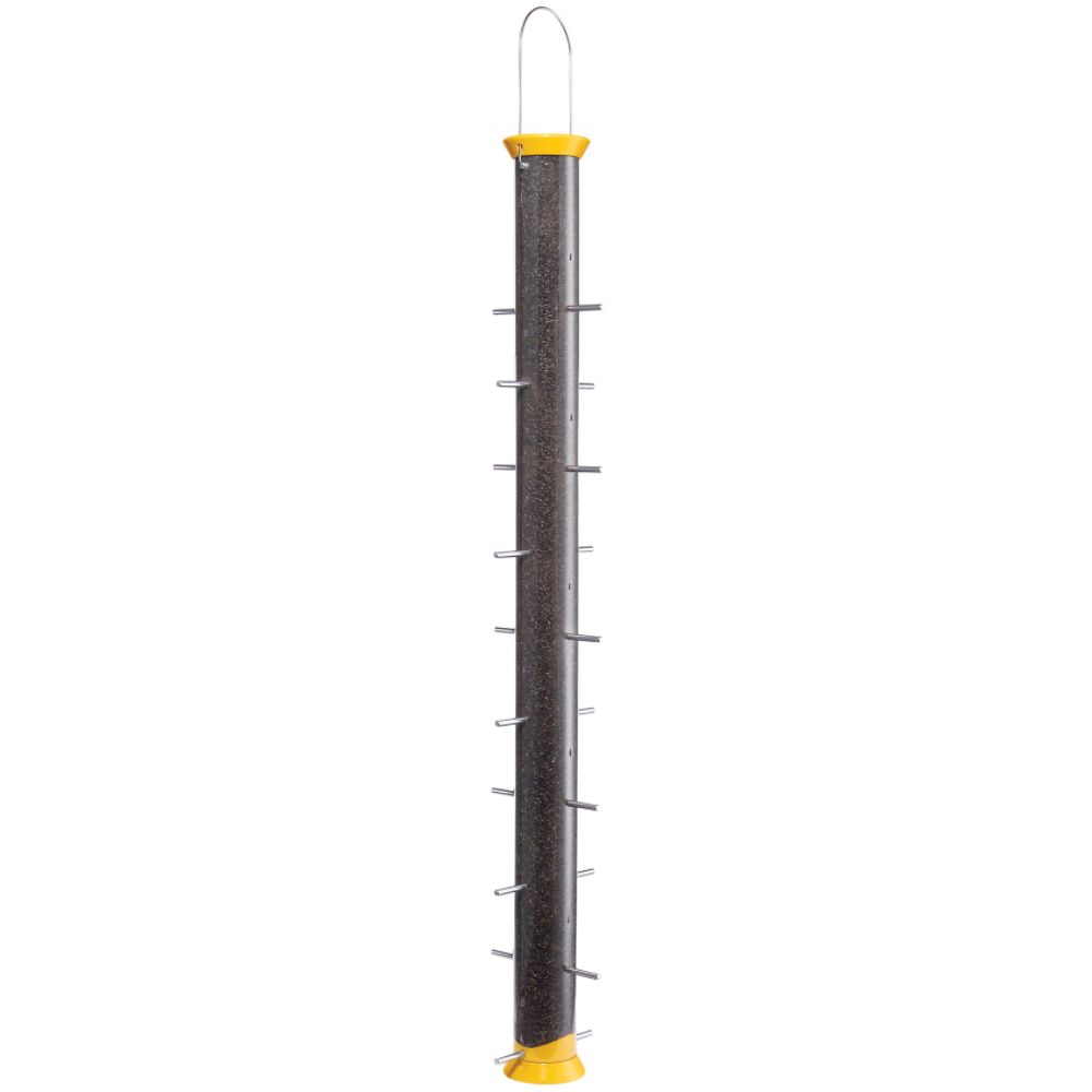 Droll Yankee 36Inch Yellow 20Port Thistle Seed Feeder for Finches