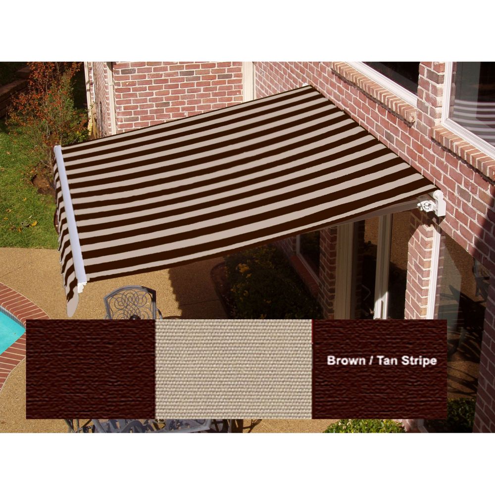 Beauty-Mark&reg; Maui Manual Retractable Awning - Brown/Tan at Sears.com