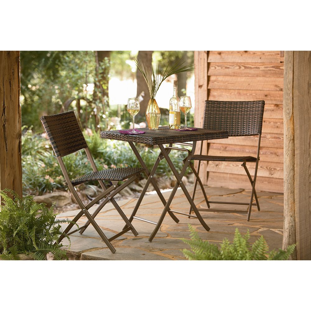 Garden Oasis Resin Wicker Folding Bistro*